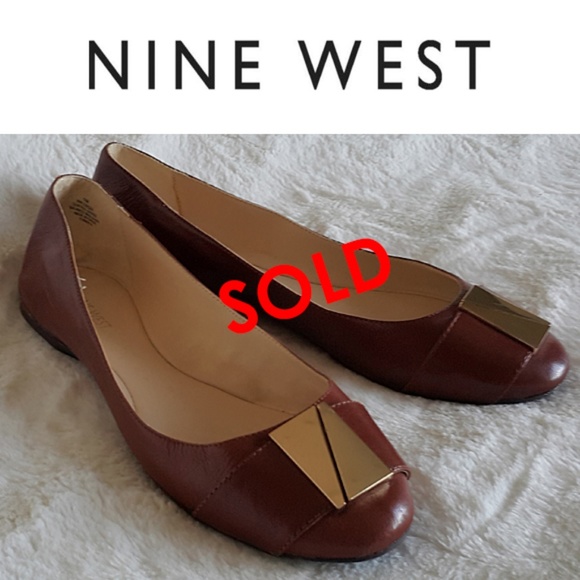 Nine West Shoes - NWOT Nine West Corqui brown leather flats 11M